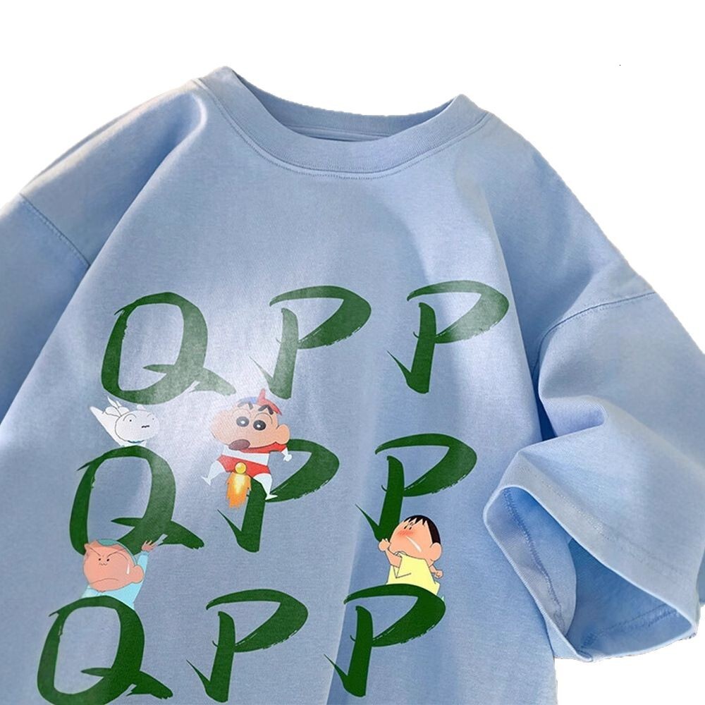 Crayon Shin-chan Fun Spoof Designer Short Sleeves T-shirt For Men 2025 Summer Thin Loose Casual Versatile Gift For Friends Half-sleeve Tee