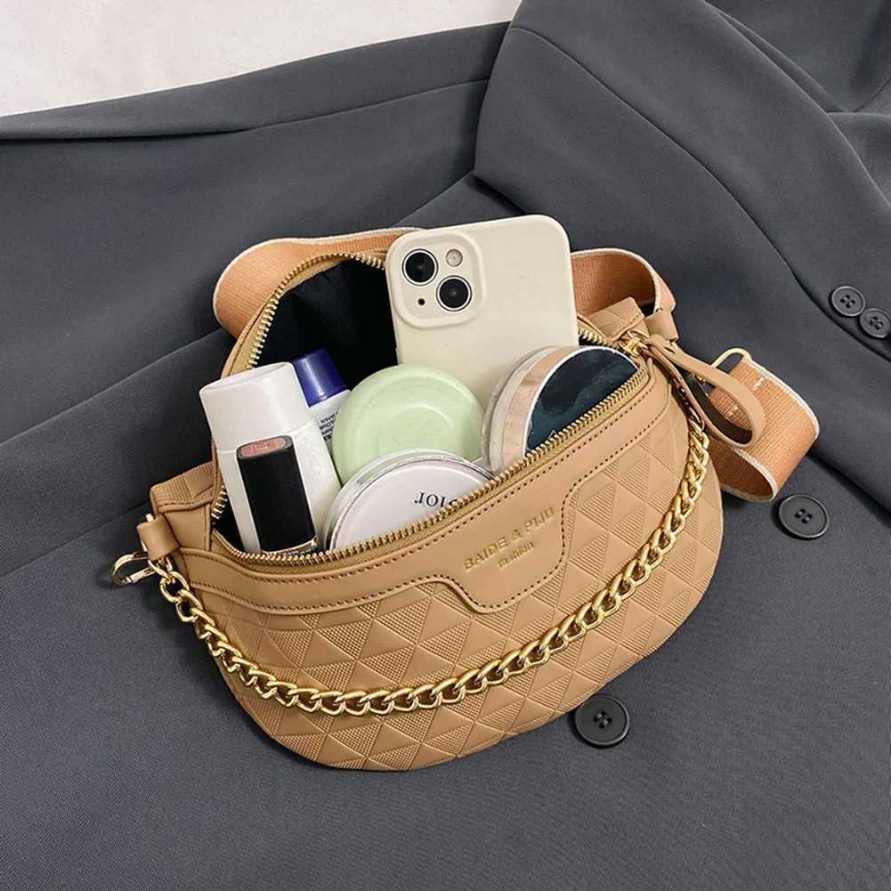 Wens Ch Bag 2023 Banana Crossbody Bag Fi Design Bum Bag Chain Shoulder Sling Bag Trend Fem Waist Fanny Pack Bags Y250703
