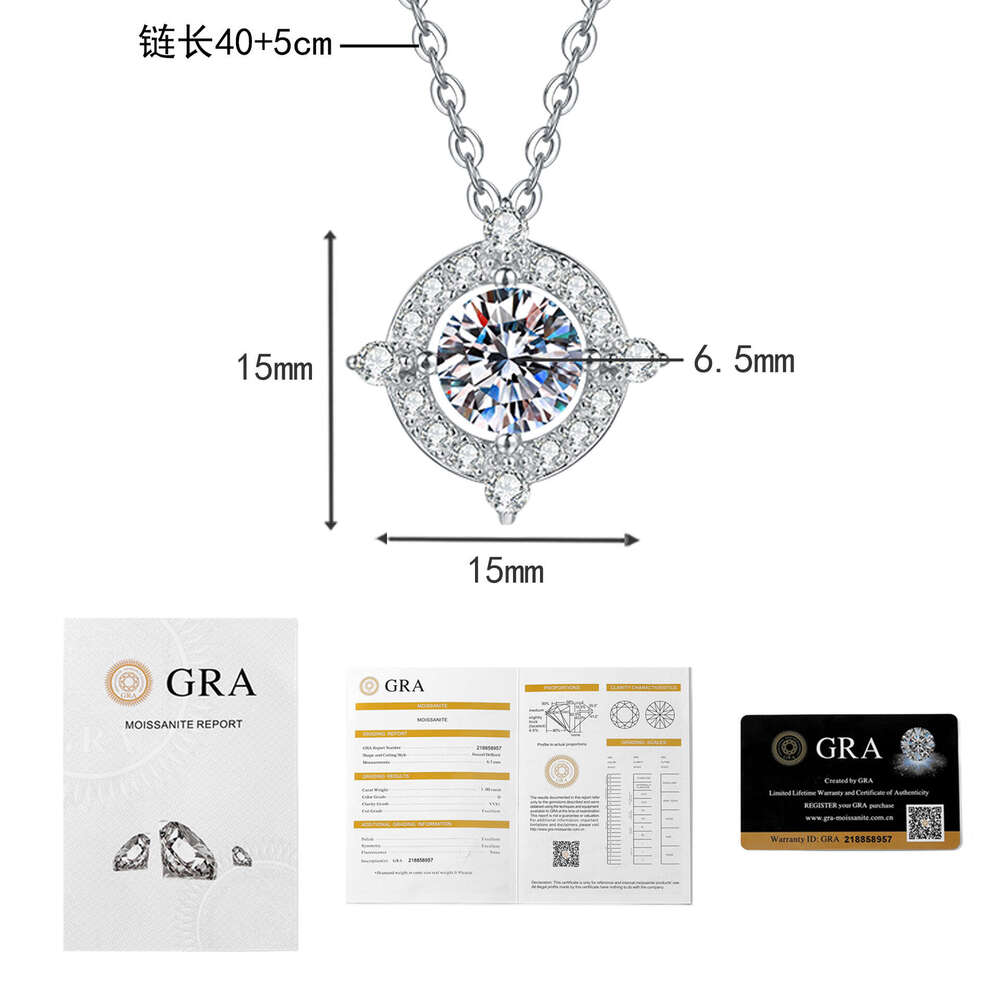 S925terling D Color MoiS925S925anite S925aturn ing Pool Pendant S925imple VerS925atile S925ier Necklace 2c7