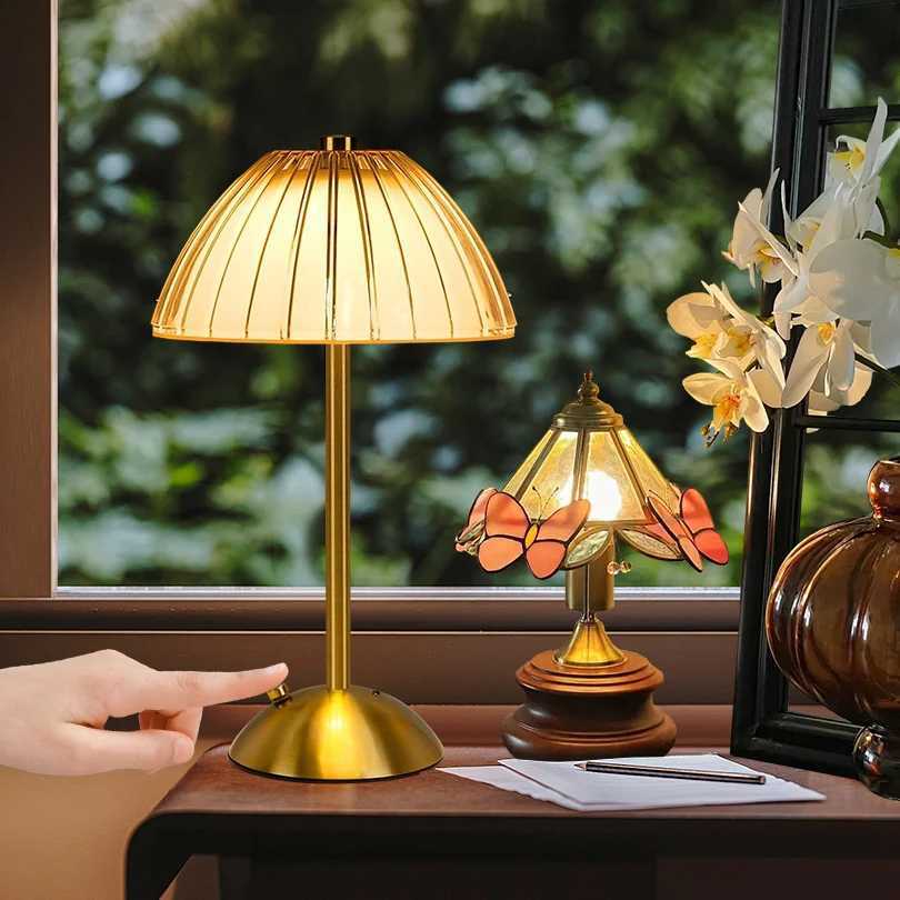 Tsordless Night Lamp Touch Dimmable Night Lights with Colors Portable Battery Operated Lamp Tsordless Table Lamp for Bedroom XJ250703