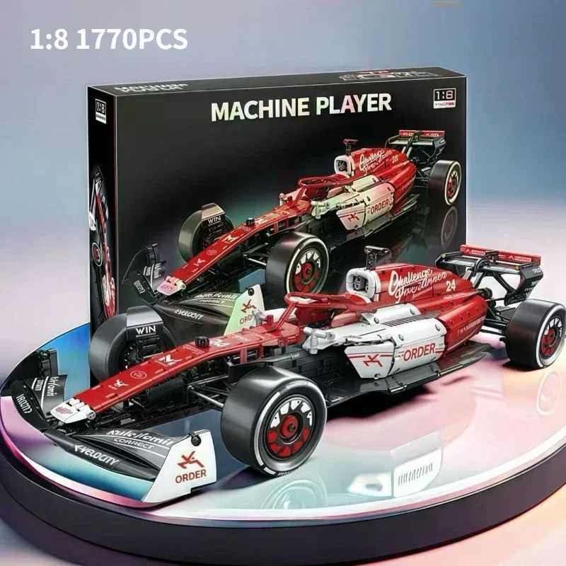 Kbox 1 8 Large-Scale F1 Racing Car Building Block Model Collectible Toy Mens Desktop Decor Festival Gift R250703