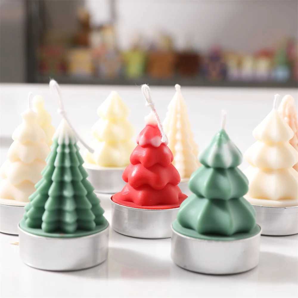 Mini Christmas Tree Silicone Mold DIY Scented Candle Soap Mould Handmade Christmas Candle Making Mould Supplies W250704