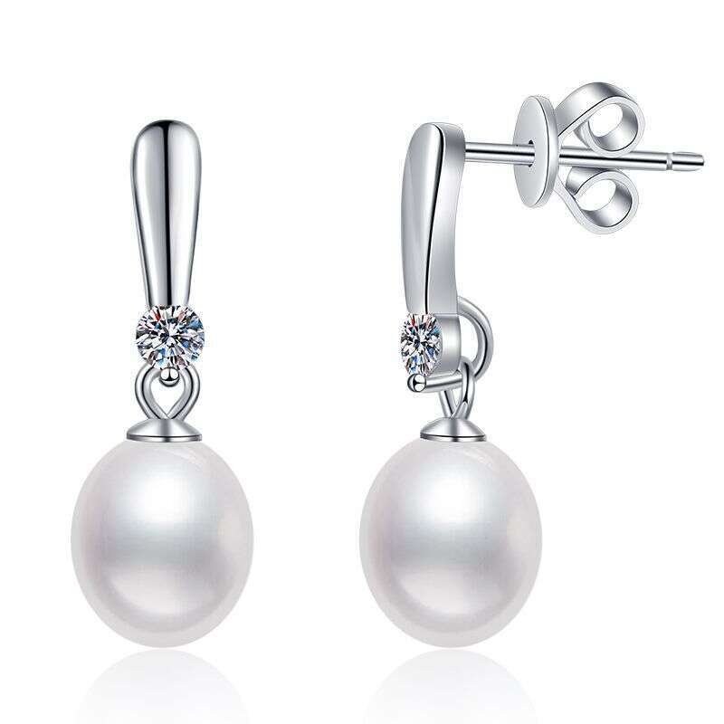 MoiS925S925anite S925 Pure S925ier Natural FreS925hwater Pearl PrinceS925S925 Diana S925tyle Elegant High-end EarringS925 for Women 289