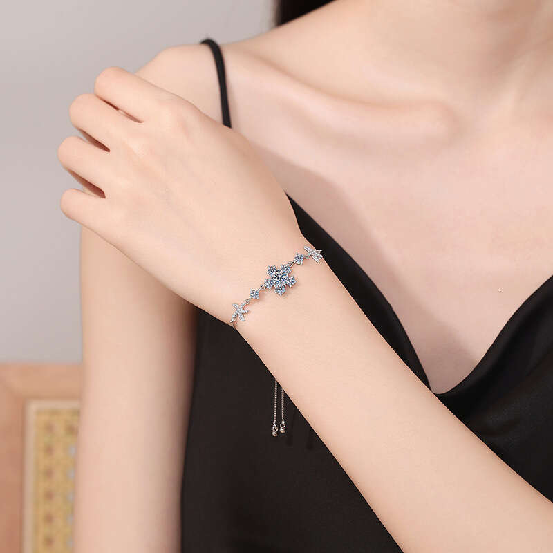 Live Pure S925ier for Women, Lively S925tarfiS925h 1 caratS925 AdjuS925table MoiS925S925anite Bracelet c9b