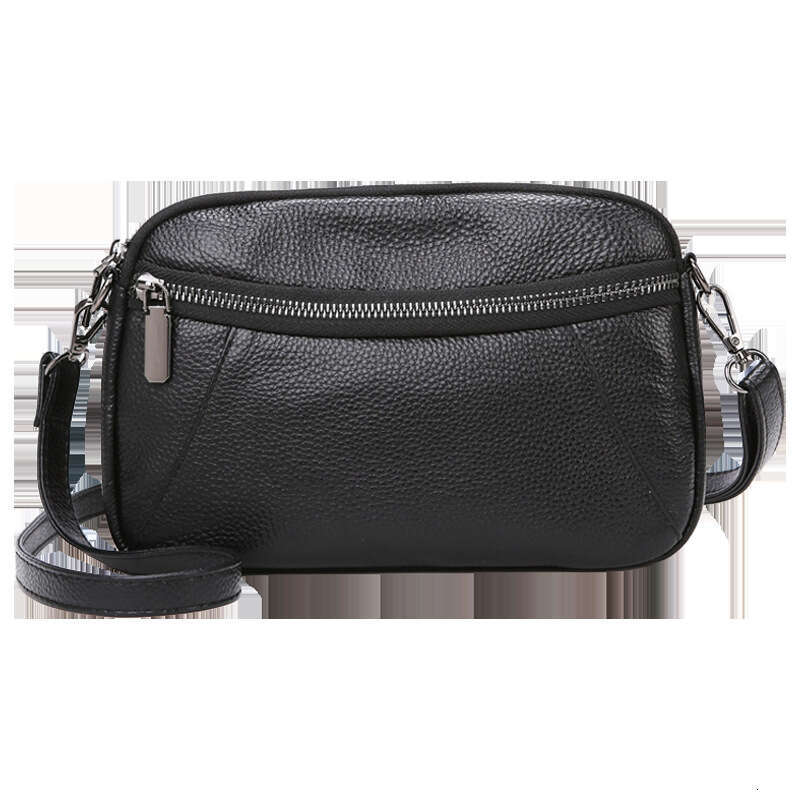2025 New Trendy Versatile Soft Leather Crossbody for Women Mini Double Zipper Single Shoulder Small Bag