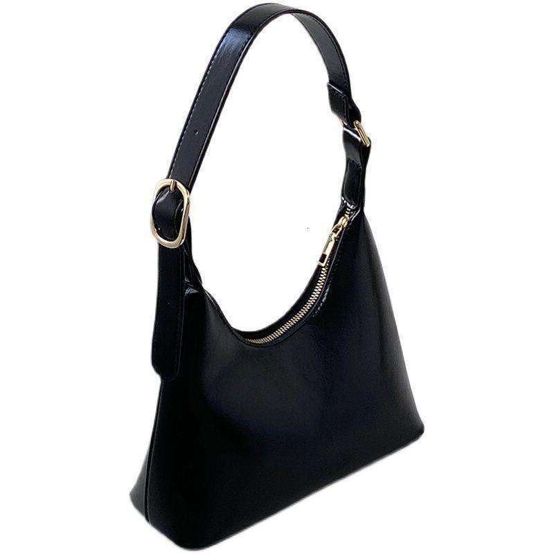 Black High-Quality Texture Underarm 2025 New Korean Ins Niche Design Versatile Shoulder Bag Handbag for Women