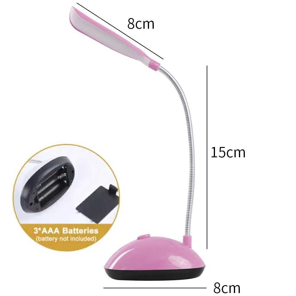 LED Mini Battery-Powered Table Lamp Eye Protection Portable Foldable Home Lighting Bedroom Bedside Study Reading Table Lamp XJ250703