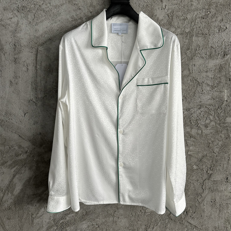 Men Casual Long Sleeve Shirts Men Streetwear Fashion Hop Hop Party Shirts 25SS