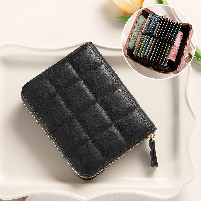 Free Shipping Designer Bag High-end Wallet INS Style Large Capacity Retro Women's Compact Exquisite Mini College Student Card Holder Wallet Leath