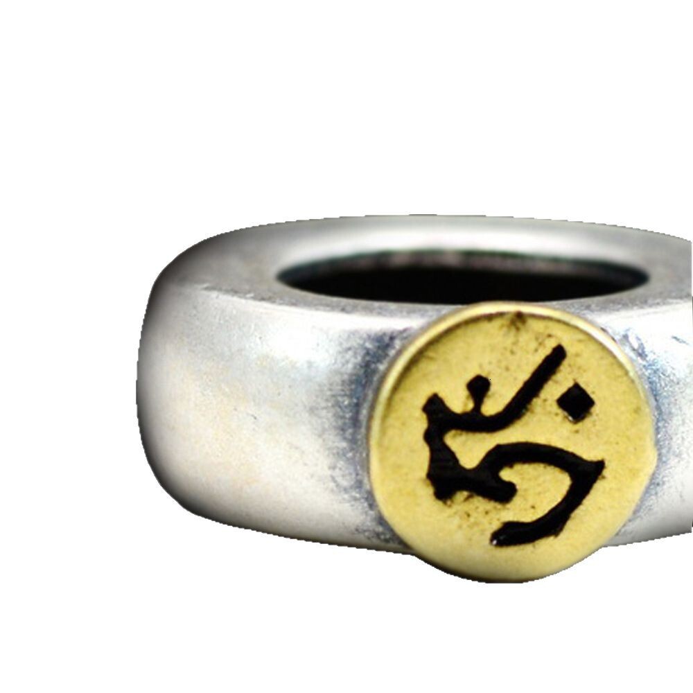 S Pure Eight Guardian Deities Spacer DIY Crystal Jewelry Accessories Sier Sanskrit Zodiac Large Hole