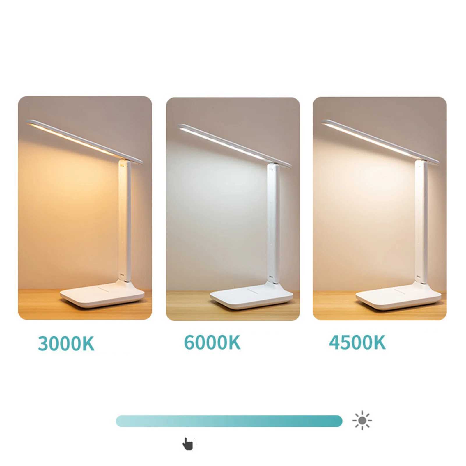 40 Table Lamp Eye Protection Touch Dimming Plug-in 180 Degree Flip Folding Stand Design LED Learning Desk Lamp XJ250703