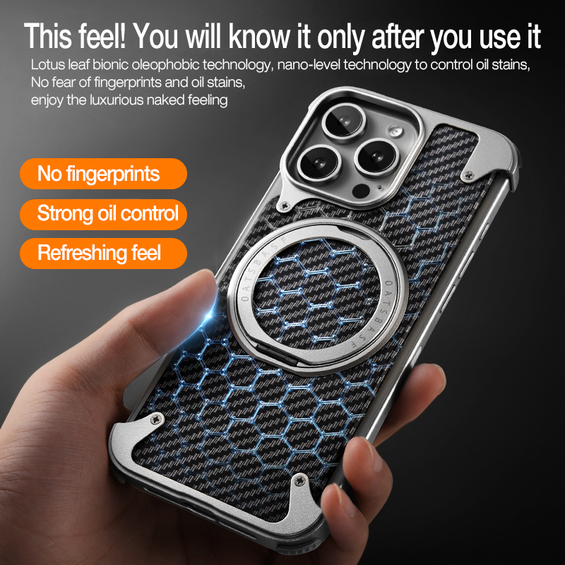 Kevlar Aramid Fiber Phone Case Carbon Fiber Wireless Cell Phone Case Suitable for iphone 16 pro, iphone16pro max Ultra-Thin Phone Case