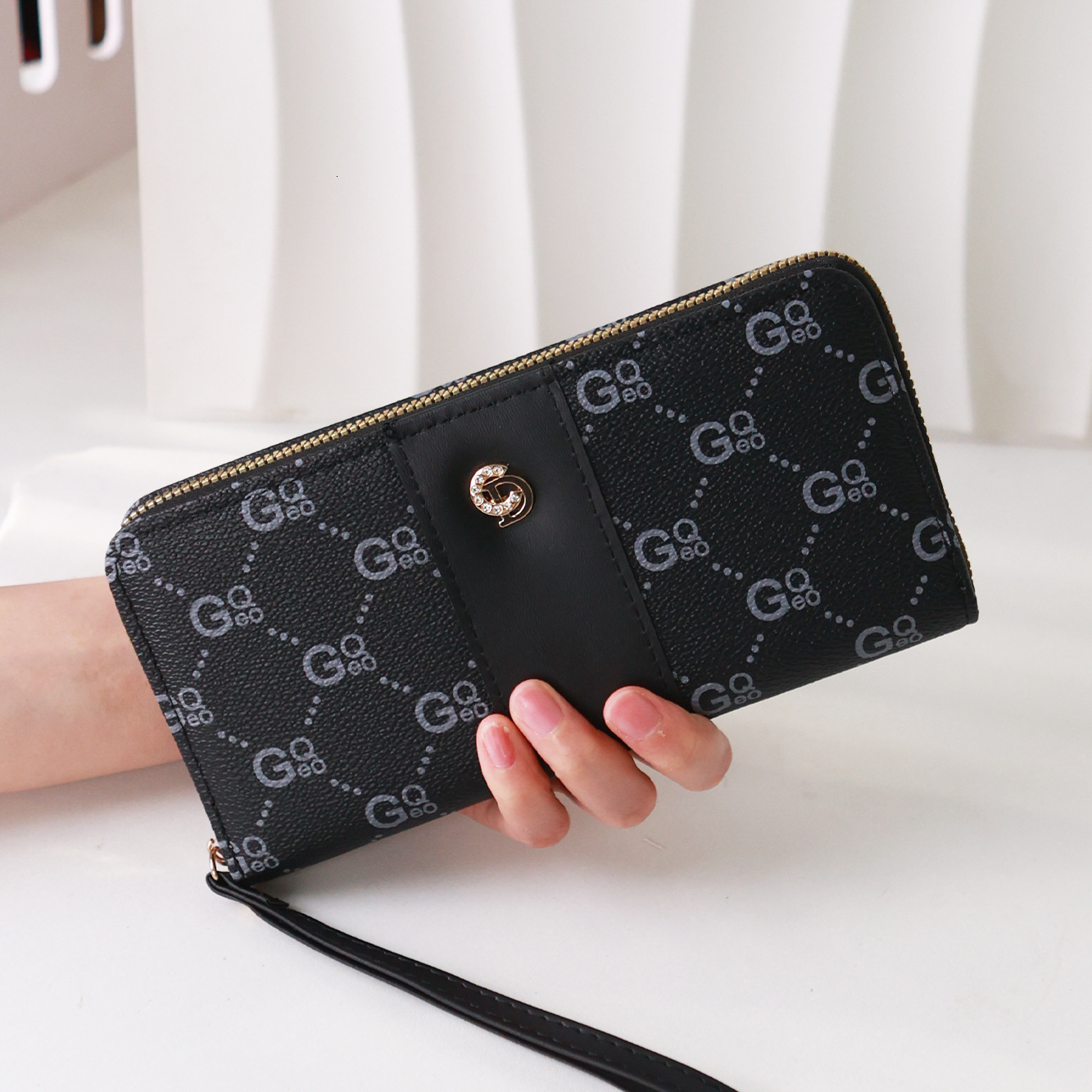 Free Shipping Designer Bag Trade 2025 New Women's Wallet Long Style High-end Zipper Clutch Large Capacity Money Clip Card Holder For Women
