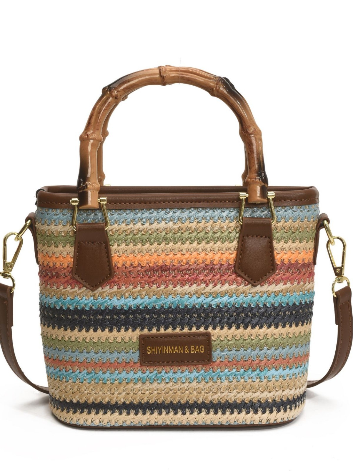 Designer Bag Luxury Bag Boho Handwoven Straw Female Summer New Crossbody Shoulder Bag Seaside Holiday Beach