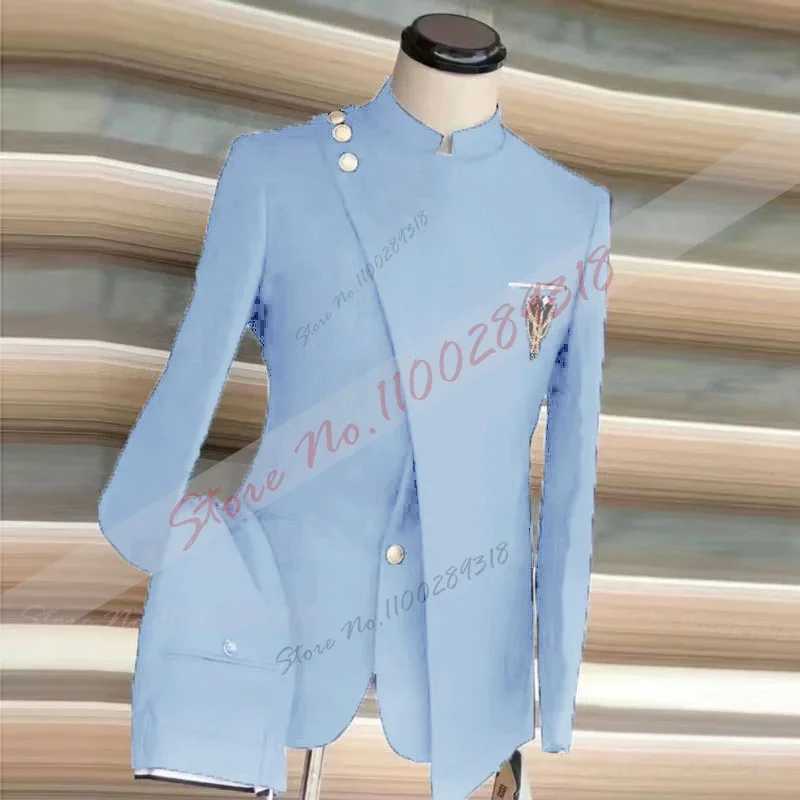 2024 Latest Coat Pant Design Navy Costume Homme Mariage Formal Fashion Slim Fit Suits For Men Groom Wedding Suit Tuxedo 2PCS X250704
