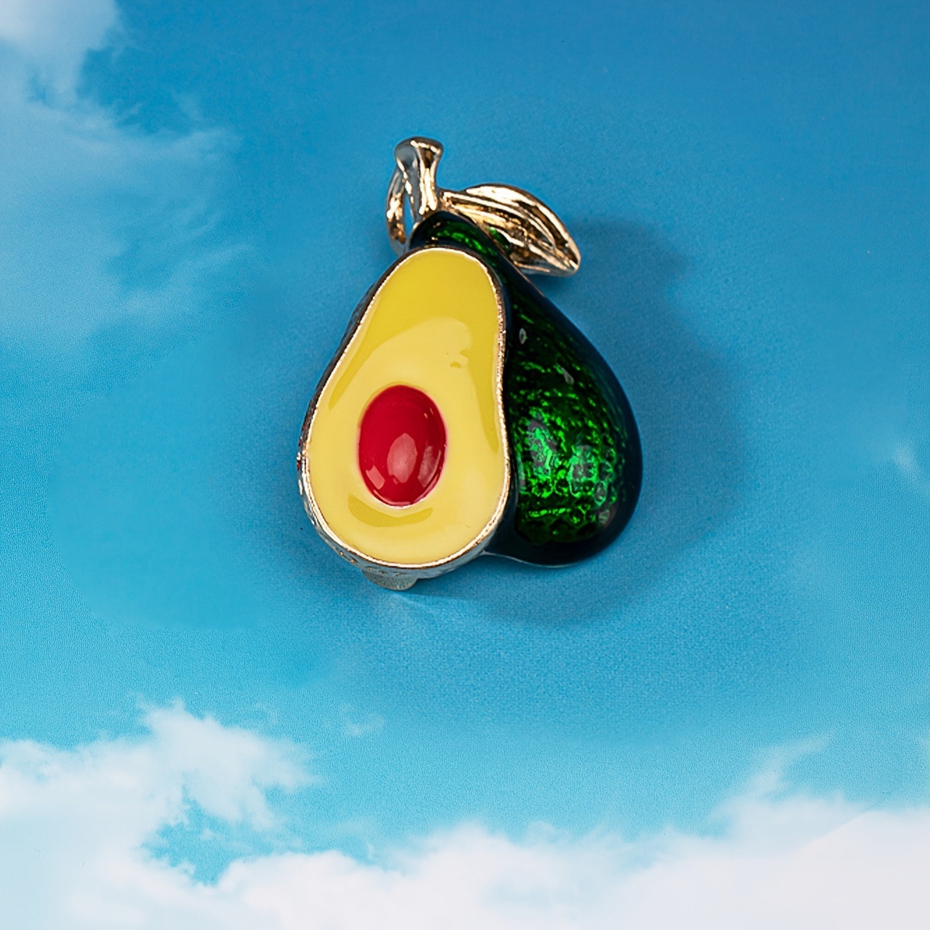 Korean Style Fashion Simple Cute Cherry Playful Alloy Enamel Fruit Series Brooch For Women Pin
