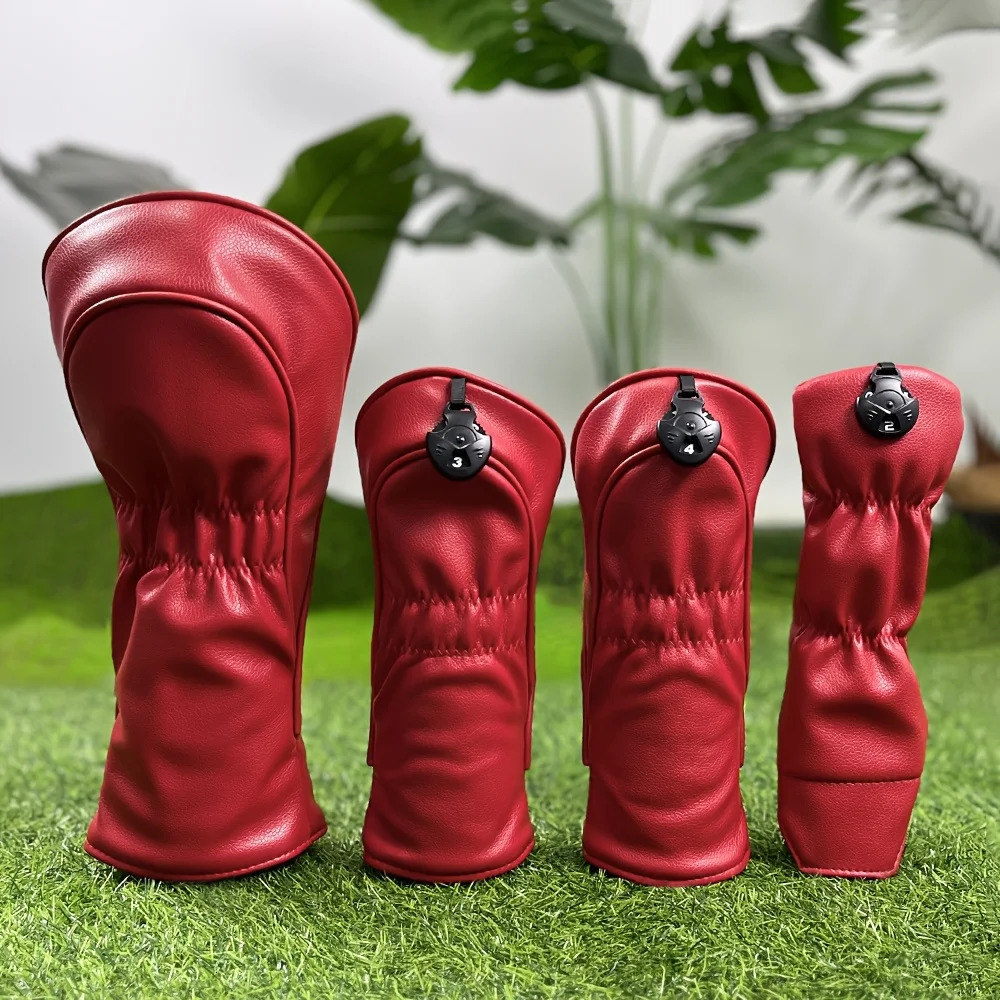 red golf club head cover Durable waterproof golf accessory providing the protection for your golf club. 250628