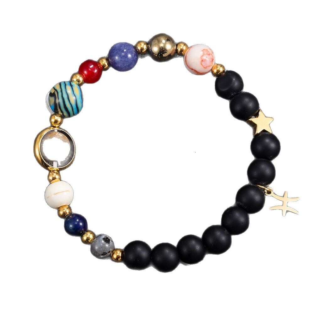 12 Zodiac Handmade for Men and Women Couples Natural Stone Bracelets Xiyin Temu Summer