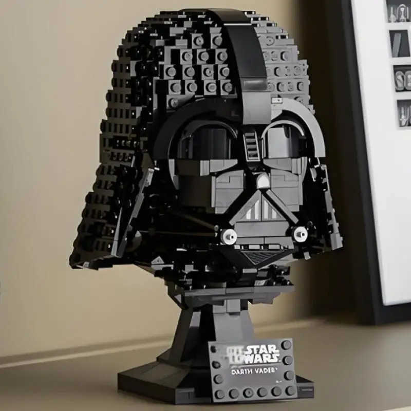 DISNEY 834pcs MINISO Disney Star Battle Imperial Starfighter Darth Vader Helmet 75304 Building Blocks Model for Holiday Birthday Gifts W20250704