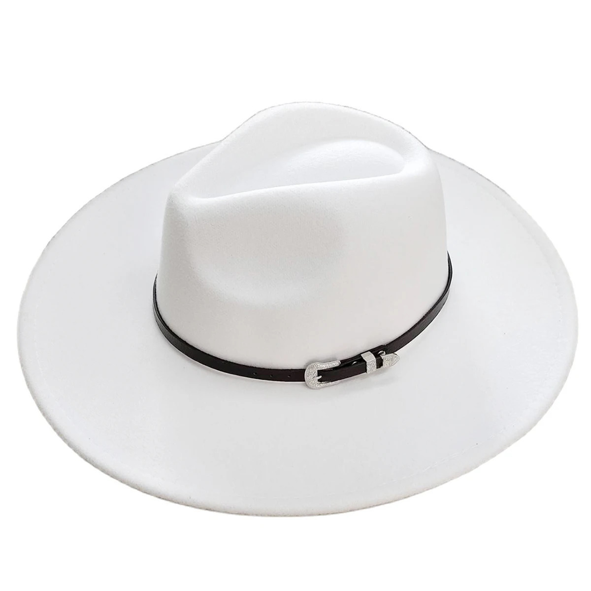 Classic Felt Fedora Hat For Men Women British Vintage Style Hat Gold Belt Accessory Panama Jazz Big Brimmed Hat Autumn Winter 250701