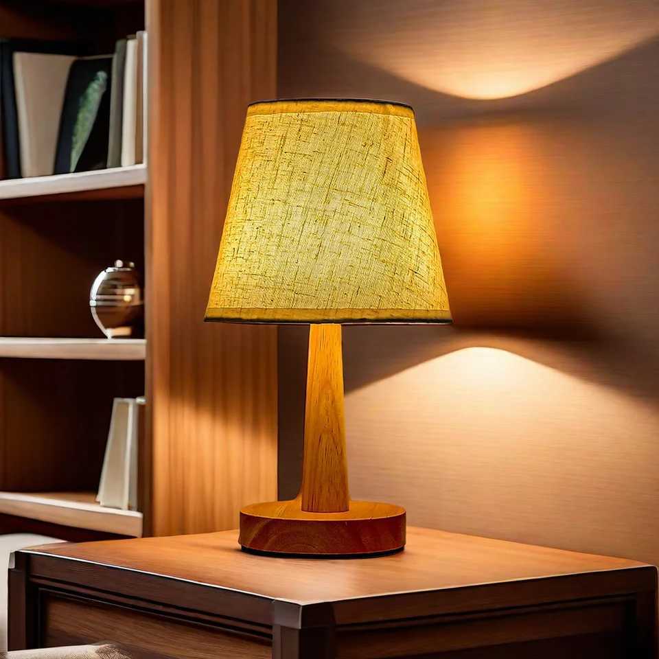 LED Table Lamp Interior Lighting Fixture For Living Bedroom Bedside Night Desktop Decoration Retro Japanese Style Desk Lights XJ250703