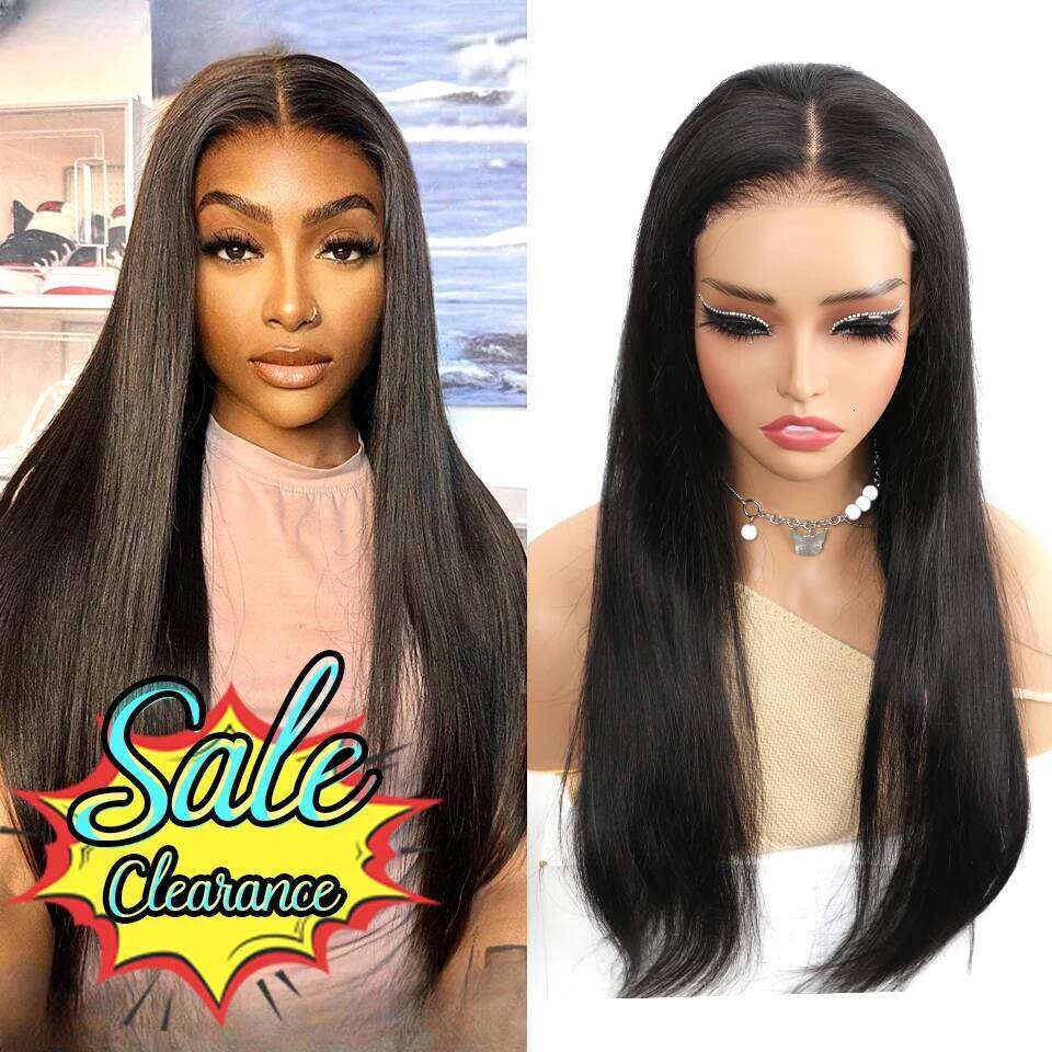 ISEE 7X5 And Go Transparent Straight WigLace Front Pre Cut PrePlucked Glueless Wig Human Hair Ready To Wear OQhair