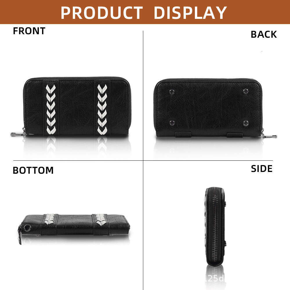 Crossbody Women's Woven Wallet PU Shoulder Bag Commuting High-end Feel Large Capacity