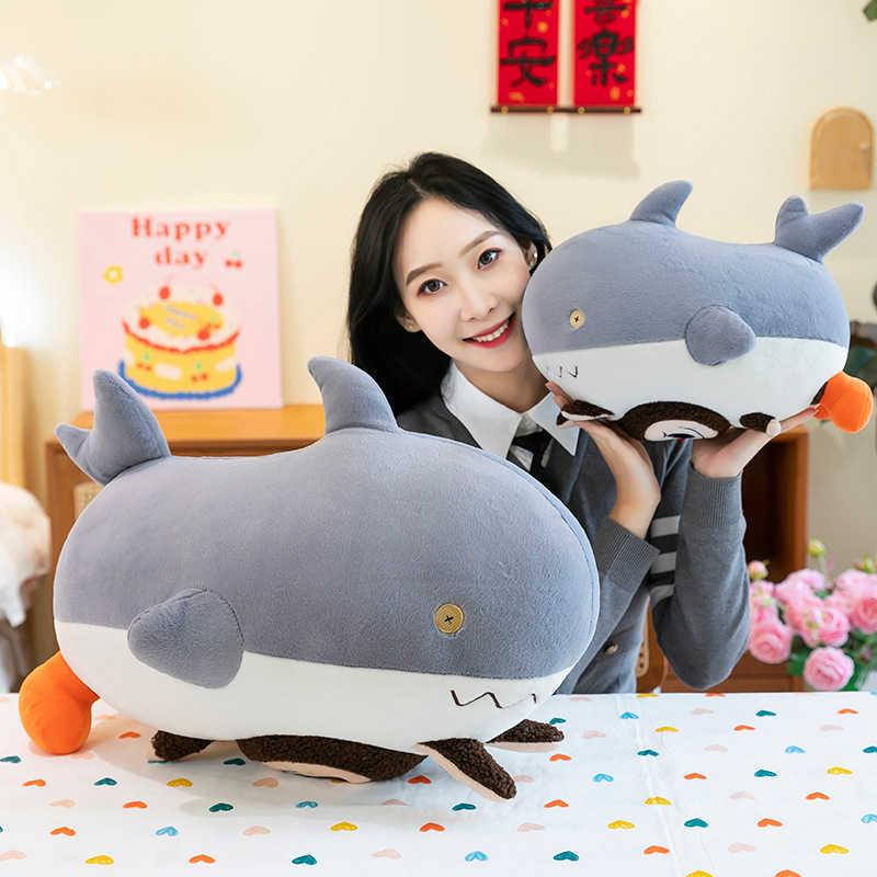 New Shark Labubu Plush Pillow Doll Bubble Plush Toy Claw Machine Doll L250704{category}