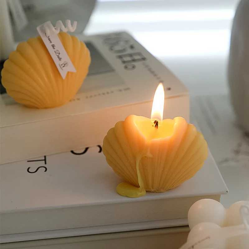 Small Shell Aromatherapy Candles DIY Handmade Wedding Aromatherapy Gifts Photography Props Birthday Candles W250704