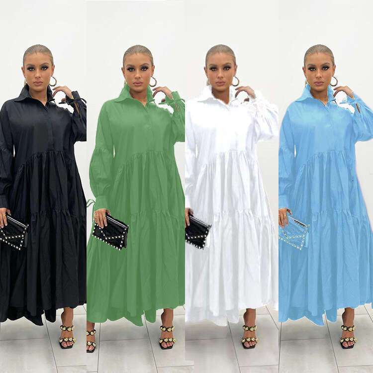 Autumn Women's Fashion European and American Retro First Love Loose Slimming French Lazy Style Shirt Dress 2025 Elegant Versatile New Trendy Clot