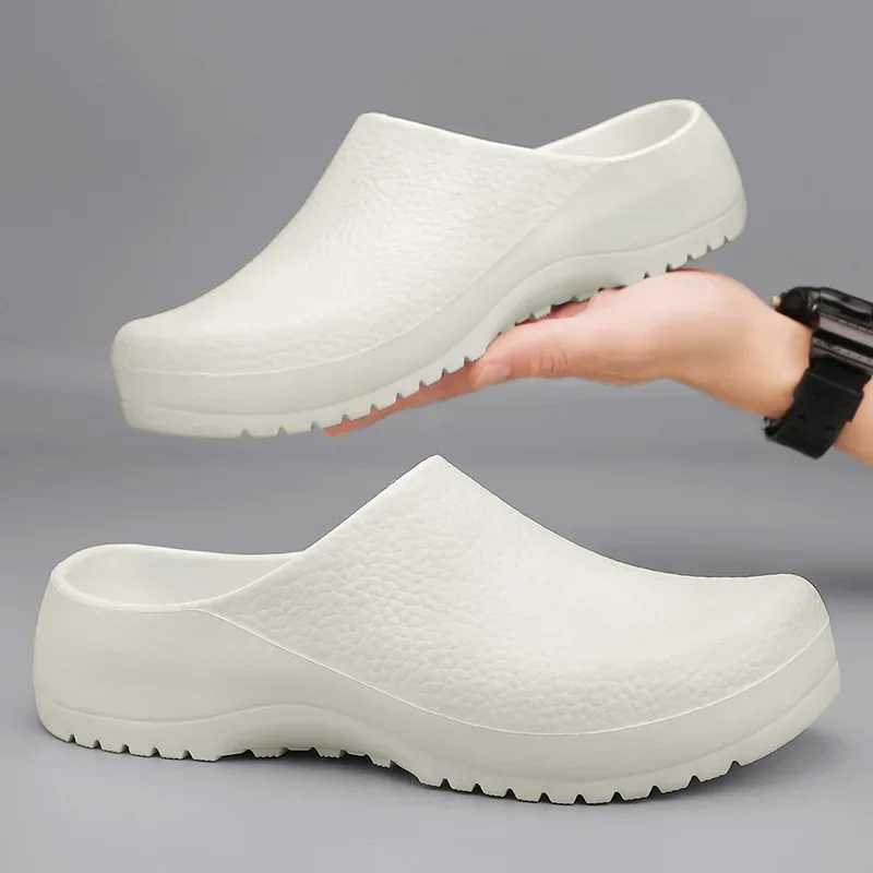 Comfortable Clogs for Women Men Eva Slip-on Chef Nurse Shoes Waterproof Slippers Lightweight Hospital Kitchen Safety Sandals W250704