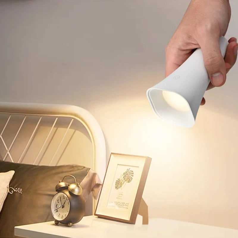 Desk Lamp Hanging Magnetic Table Lamp LED USB Rechargeable Stepless Dimming Cabinet Closet Wardrobe Night LightXJ250703