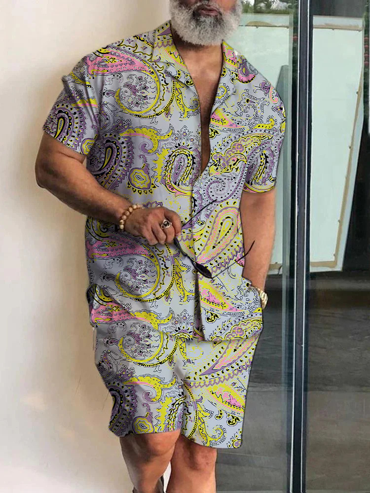 Mens Beach luxury Designer Tracksuits Summer Suits T Shirt Seaside Holiday Shirts Shorts Sets Man men Luxury Set Outfits Sportswears Tracksuit 2 piece