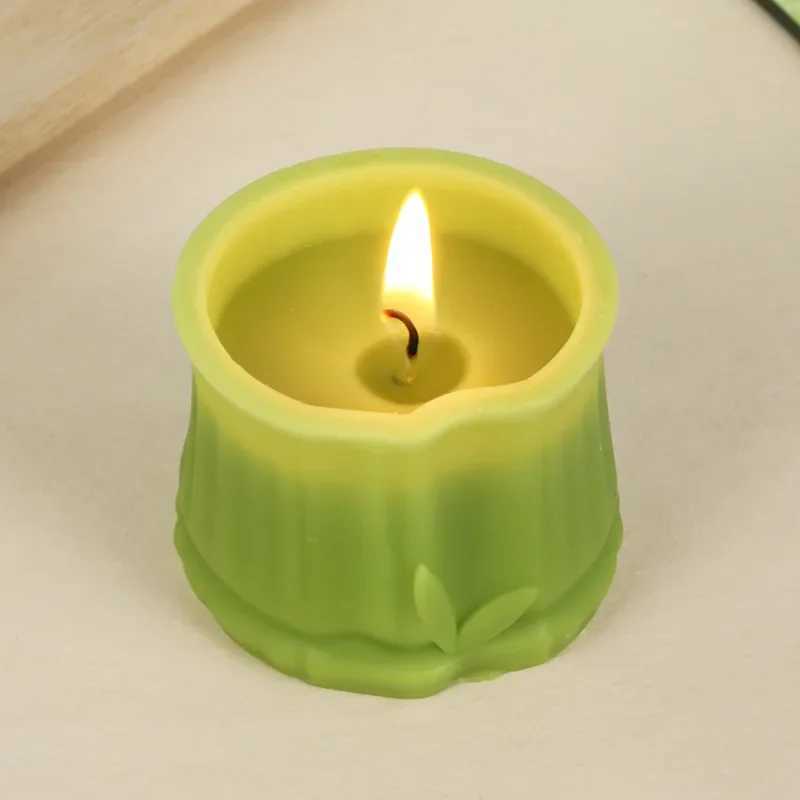 Bamboo-shaped scented candles table decor ornaments for home decoration guest gift candles home interior design aromatic candles W250704