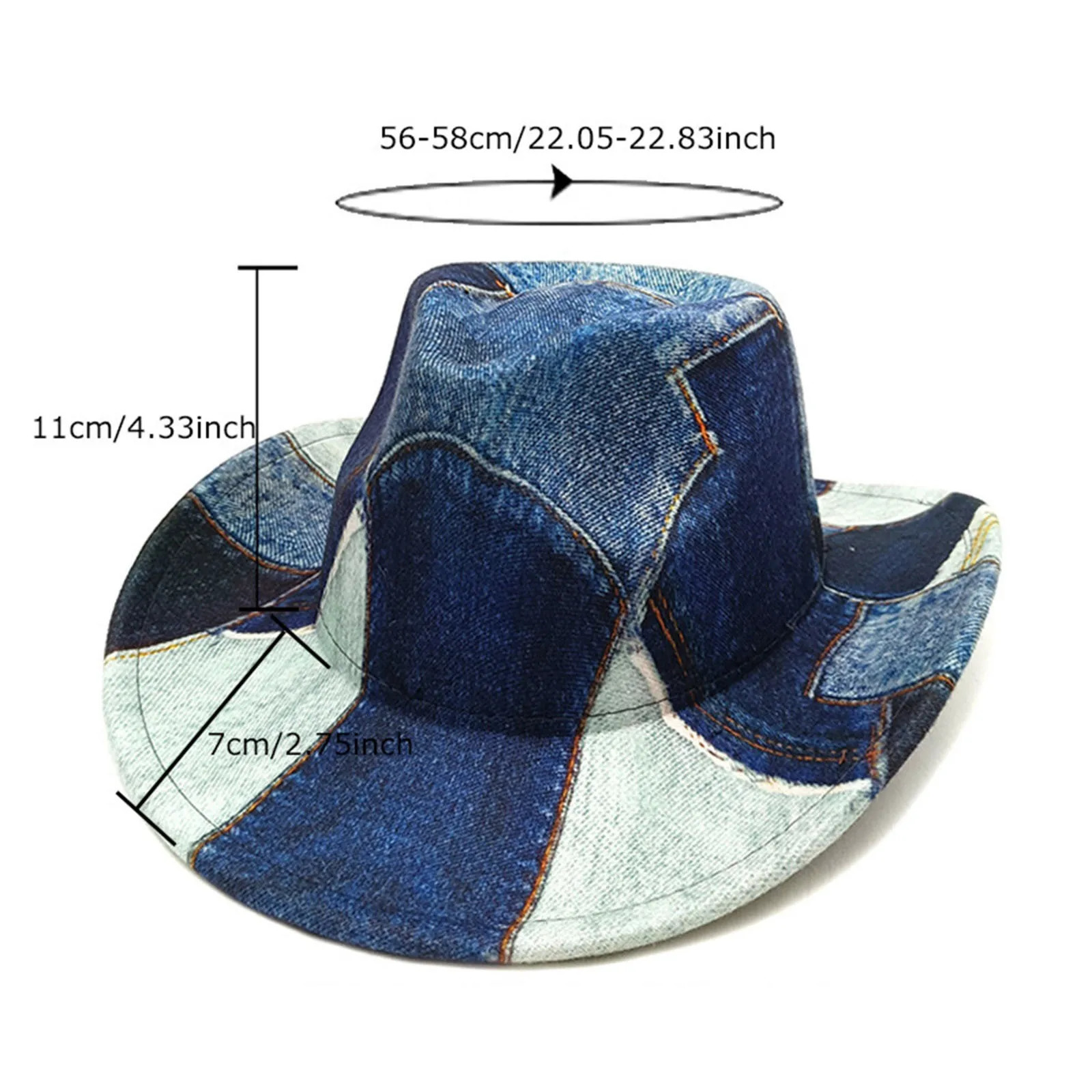 Western Hat Glitter Cowboy Hat For Women Men Party Hat Carnival Fancy Dress Retro Glitter Hat Soft Fabric Toddler Hard Hat 250701