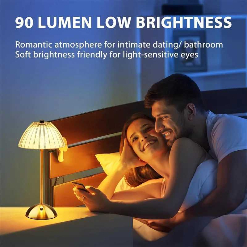 Tsordless Night Lamp Touch Dimmable Night Lights with Colors Portable Battery Operated Lamp Tsordless Table Lamp for Bedroom XJ250703