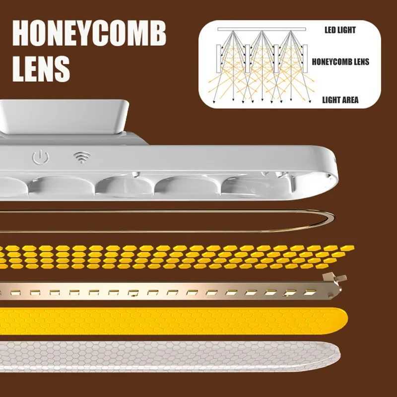 LED Magnetic Eye Protection Remote Reading Switch Desk Lamp Three-speed Stepless Dimming USB Rechargeable Study Lamp XJ250703