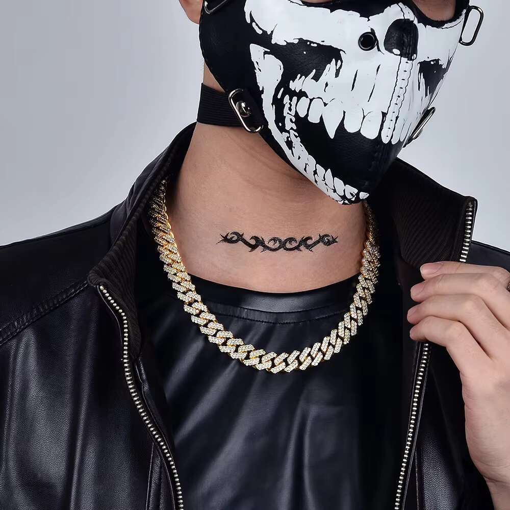 8MM 12MM 15MM 18MM 20MM Moissanite High Quality Hand Made 925 Sterling Silver Cuban Link Chain Pass Diamond Tester