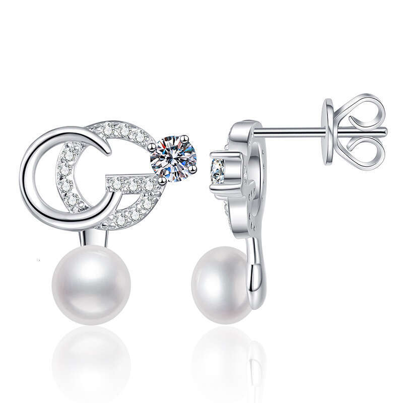 French S925tyle S925 S925terling S925ier FreS925hwater Pearl 20 PointS925 MoiS925S925anite S925tud EarringS925 687