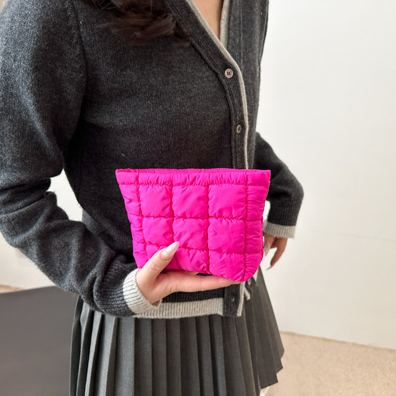 Free Shipping Designer Bag Niche Design Fashion Plaid Small Square Bag For Women 2025 Spring New Versatile Clutch Bag High-end Makeup Bag Women's