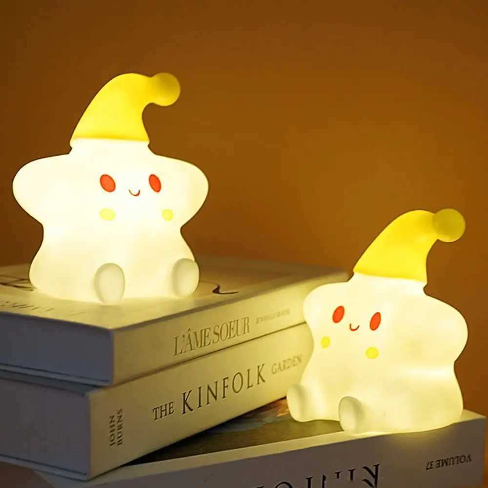 LED Silicone Night Light Little Star Creative Bedside Touch Table Lamp Bedroom Decoration Kawaii Gift for Kids XJ250703