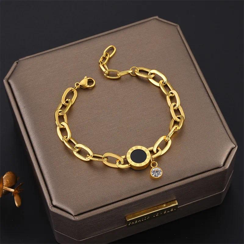 Luxury Stainless Steel Charm Bracelet for Women - Durable & Tarnish-Free with Summer Charms