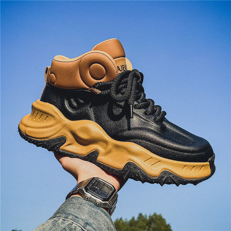 Free shipping casual shoes men trendy sports shoes thick soled anti slip and wear-resistant shoes fashion