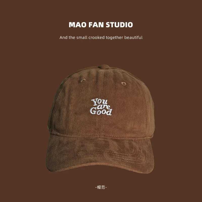 Brown Peaked Cap Mens and Wens Summer Fashion Casual Retro Soft Top Baseball Cap Small Sun Protection Hat X250704