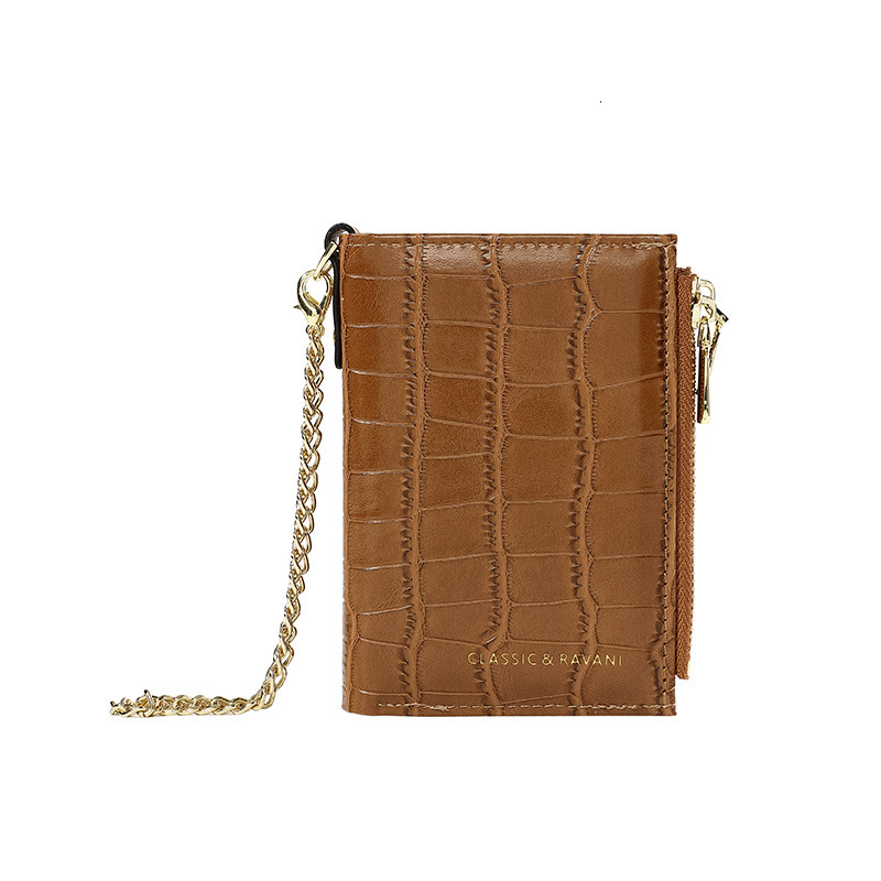 Free Shipping Designer Bag Women's Wallet Short Crocodile Pattern Card Holder Spring Women's High-end Wallet Zipper Coin Purse Wholesale