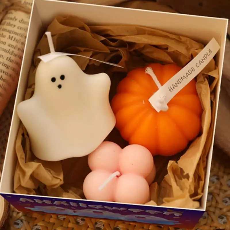 Halloween Aromatherapy Candles Halloween Party Decoration Candle Cartoon Shape Scented Candles Women Aromatherapy Kitchen Table W250704