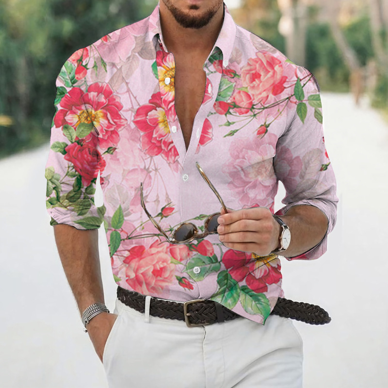 Casual Shirts Luxury slim fit Designer party shirt Long sleeve Fashion Business clothing formal mens dress blouse good quality shirts for men 3xl plus