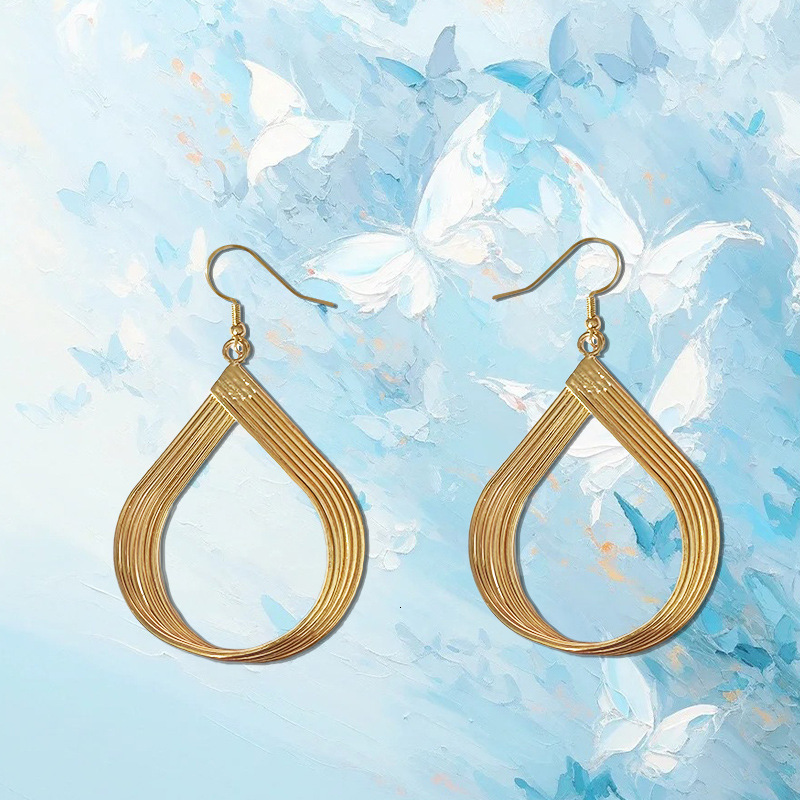 Fashion New Creative Round Trendy Street Style Geometric Shape Earrings For Women