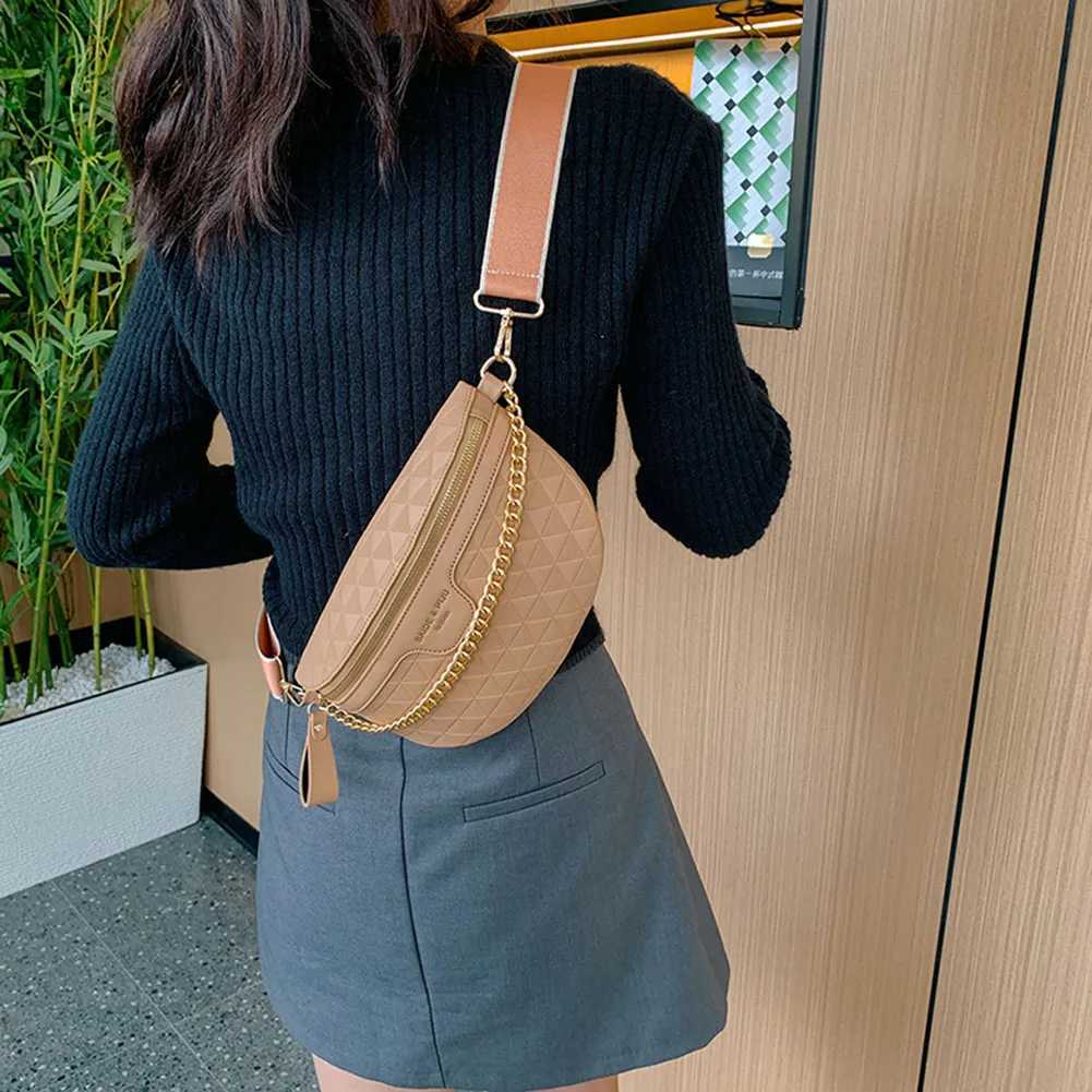 Wens Ch Bag 2023 Banana Crossbody Bag Fi Design Bum Bag Chain Shoulder Sling Bag Trend Fem Waist Fanny Pack Bags Y250703