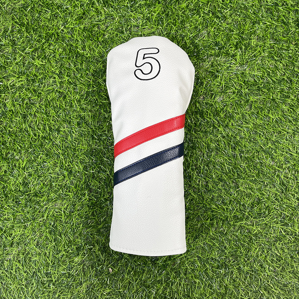 Simple atmosphere Golf Woods Headcovers Covers For Driver Fairway Clubs Set Heads PU Leather Unisex 240122